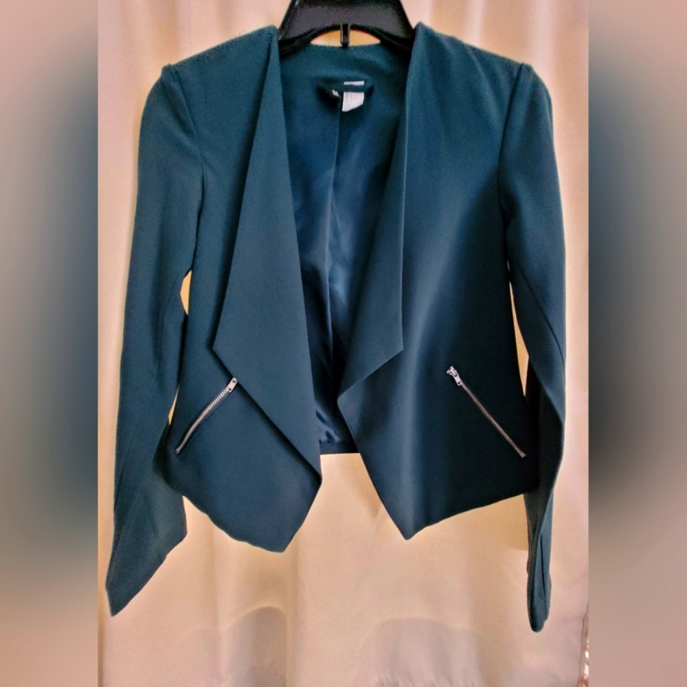 H&M Blazer Forest Green Size 2